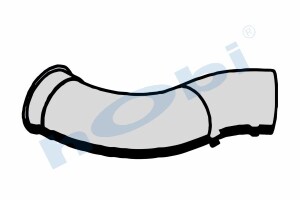 Boru, Egzoz Çıkış, E2, 1316528 Daf XF95 Ø127 Alusi, - Hobi