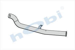 Boru, Egzoz Çıkış, E2, 1333654 Daf CF85 Ø127 Alusi, - Hobi