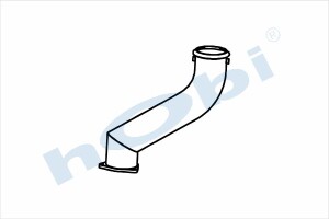 Boru, Egzoz Çıkış, E3, 1441582 Daf CF85 Ø127 Alusi, - Hobi