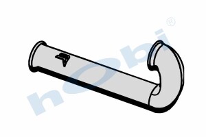 Boru, Egzoz Çıkış, E3, 1619431 Daf CF75 Ø127 Alusi, - Hobi