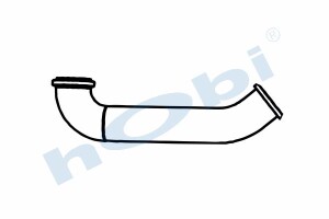 Boru, Egzoz Çıkış, E3, 20400170 Volvo FL Ø101,6 Alusi, - Hobi