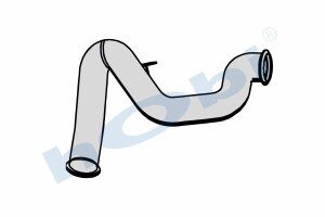 Boru, Egzoz Çıkış, E5, 20944645 Volvo FE Ø110 Alusi, - Hobi