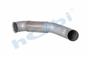 Boru, Egzoz Çıkış Vertikal, E3, 9424920604 Mercedes Actros Ø127 Alusi, - 2