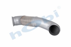 Boru, Egzoz Çıkış Vertikal, E3, 9424920604 Mercedes Actros Ø127 Alusi, - 3