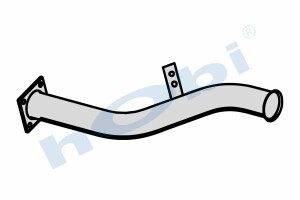 Boru, Egzoz Ön, E0, 9517151 Volvo B9 Ø114,3 Alusi, - Hobi