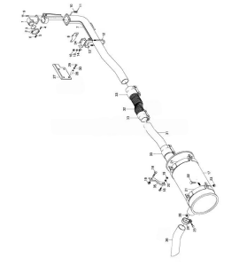Boru, Egzoz Ön, E1, 52RS002199 Bmc Pro 832 Ø101,6 Alusi, - Hobi