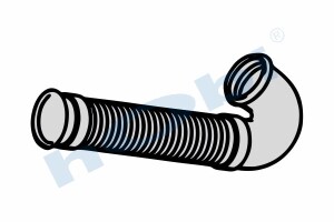 Boru, Egzoz Ön, E2, 1229300 Daf Ø114,3 Alusi, Spiral (K), - Hobi