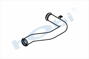 Boru, Egzoz Ön, E2, 1286831 Daf Ø127 Alusi, - Hobi