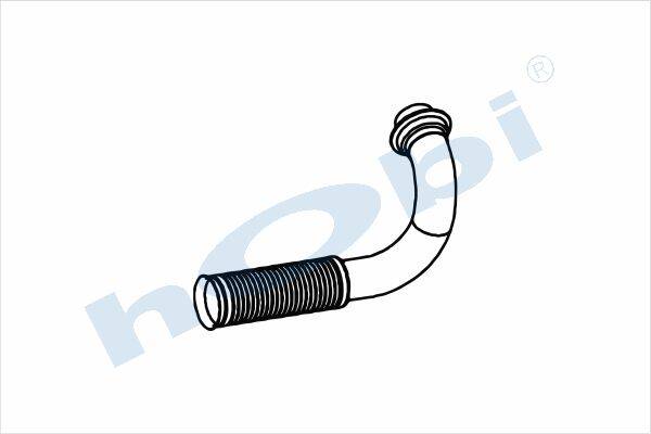 Boru, Egzoz Ön, E3, 1608832 Daf CF65 Ø88,9 Alusi, Spiral (P), - 1