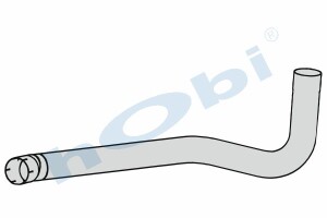 Boru, Egzoz Ön, E3, 41019514 Iveco Ø127 Alusi, - Hobi