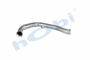 Boru, Egzoz Ön, E4, 7482414014 Renault Midlum Ø88,9 Inox, Spiral (P), - 1