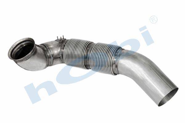 Boru, Egzoz Ön, E4, 9304906119 Mercedes Actros Ø120 Inox, Flexli, - 3