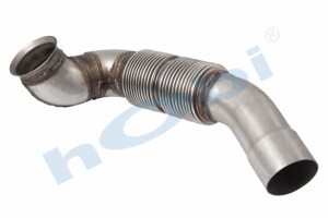 Boru, Egzoz Ön, E4, 9304908319 Mercedes Actros Ø120 Inox, Flexli, - 1