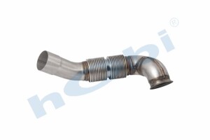 Boru, Egzoz Ön, E4, 9304908319 Mercedes Actros Ø120 Inox, Flexli, - 3