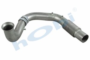 Boru, Egzoz Ön, E4, 9404901819 Mercedes Axor Ø88,9 Alusi, Flexli, - 1