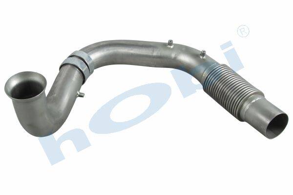 Boru, Egzoz Ön, E4, 9404901819 Mercedes Axor Ø88,9 Alusi, Flexli, - 1