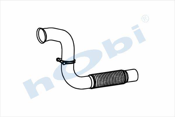 Boru, Egzoz Ön, E4, 9704901519 Mercedes Atego Ø88,9 Alusi, Flexli, - 1