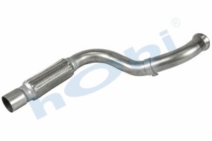 Boru, Egzoz Ön, E4, 9704901819 Mercedes Atego Ø76,2 Inox, Flexli, - 1