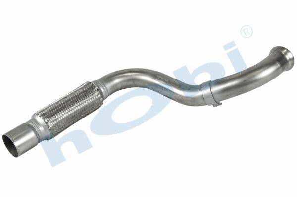 Boru, Egzoz Ön, E4, 9704901819 Mercedes Atego Ø76,2 Inox, Flexli, - 1