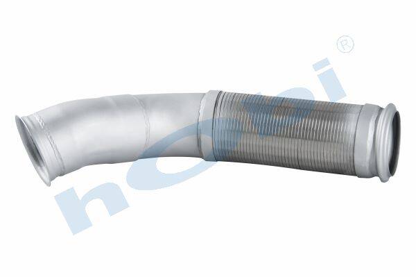 Boru, Egzoz Ön, E5, 7422325967 Renault Premium Ø127 Inox, Spiral (P), - 1