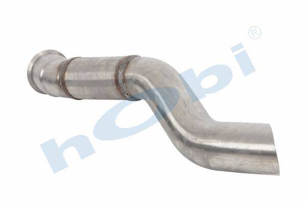 Boru, Egzoz Ön, E5, 9304903319 Mercedes Actros Ø120 Inox, Spiral (P), - 1