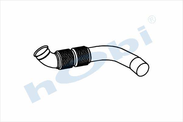 Boru, Egzoz Ön, E5, 9304904119 Mercedes Actros Ø120 Alusi, Spiral (K), - 1