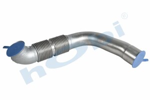 Boru, Egzoz Ön, E5, 9304904119 Mercedes Actros Ø120 Inox, Flexli, - 1