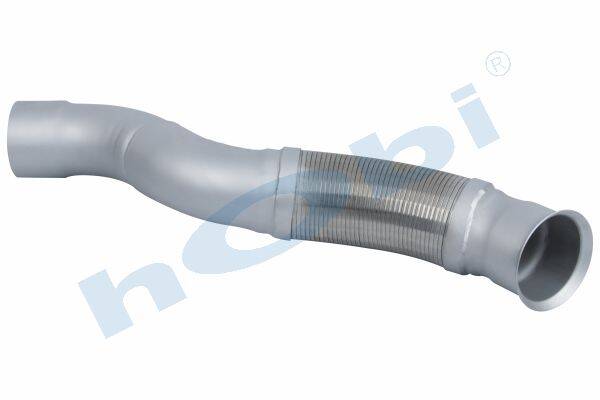 Boru, Egzoz Ön, E5, 9304905819 Mercedes Actros Ø120 Inox, Spiral (P), - 1