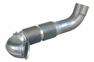 Boru, Egzoz Ön, E5, 9304906619 Mercedes Actros Ø120 Inox, Spiral (P), - 1