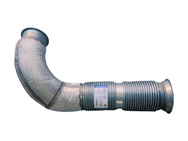 Boru, Egzoz Ön, E6, 2182524 Daf Ø101,6 Inox, Flexli, İzolasyonlu, - 1