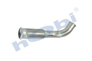 Boru, Egzoz Ön, E6, 22327400 Volvo FH Ø101,6 Inox, Flexli, - 2
