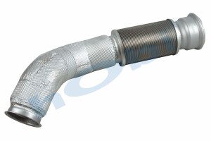 Boru, Egzoz Ön, E6, 23223733 Volvo FH Ø101,6 Inox, W/M-Spiralli, İzolasyonlu, - Hobi