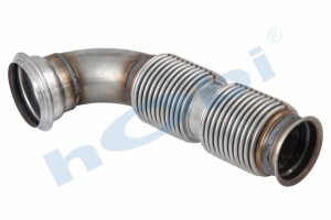 Boru, Egzoz Ön, E6, 5801385138 Iveco Fiat Ø88,9 Inox, Flexli (Körük), - 1