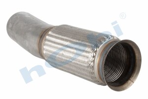 Boru, Egzoz Ön, E6, 9604906319 Mercedes Actros Ø127 Inox, Flexli, - 1