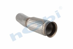 Boru, Egzoz Ön, E6, 9604906319 Mercedes Actros Ø127 Inox, Flexli, - 2