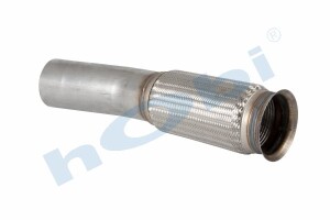 Boru, Egzoz Ön, E6, 9604906319 Mercedes Actros Ø127 Inox, Flexli, - 3