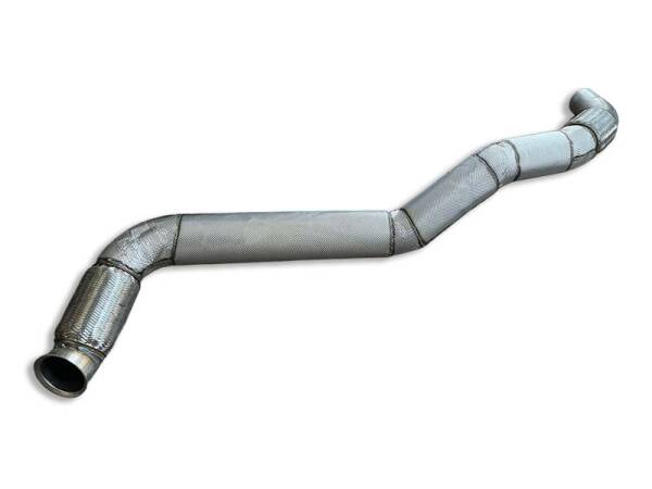 Boru, Egzoz Ön, E6, 9614903950 Mercedes Ø120 Inox, W/M-Spiralli, İzolasyonlu, - 1