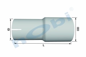 Boru, Universal Adaptör, L1:200 Alusi ID1:Ø102,1 OD2:Ø114,3 - 1