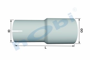 Boru, Universal Adaptör, L1:200 Alusi ID1:Ø114,8 OD2:Ø127 - 1
