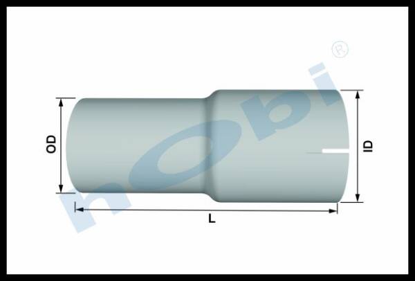 Boru, Universal Adaptör, L1:200 Alusi ID1:Ø77 OD2:Ø76 - 1