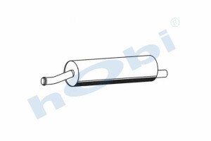 Egzoz Susturucu, E0, 1542997 Volvo F10 Alusi, Tip:I, - Hobi