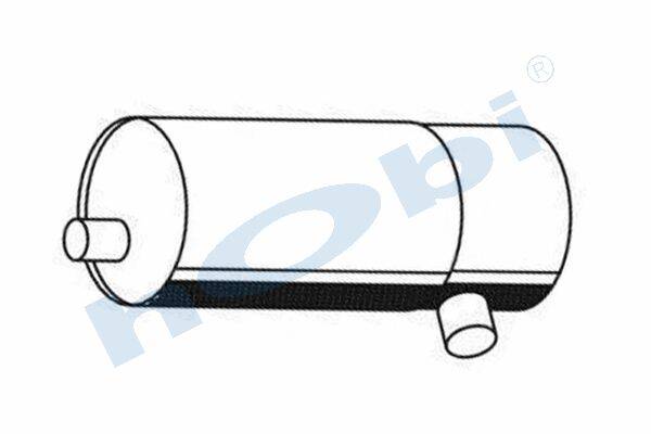 Egzoz Susturucu, E0, 286361 Daf F2800 Alusi, Tip:L, - 1