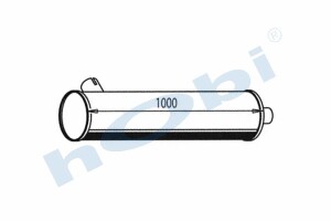 Egzoz Susturucu, E0, 42038118 Iveco Alusi, Tip:L, - Hobi