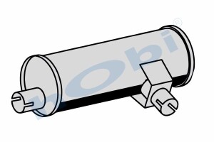 Egzoz Susturucu, E0, 476584 Volvo F Alusi, Tip:L, - Hobi