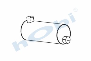 Egzoz Susturucu, E2, 418277 Dennis Eagle Alusi, Tip:L, - Hobi