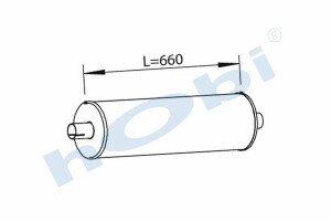 Egzoz Susturucu, E2, 4634225 Iveco Fiat Alusi, Tip:I, - Hobi