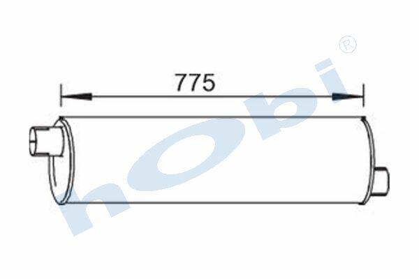 Egzoz Susturucu, E2, 5010236659 Renault Messenger Alusi, Tip:I, - 1