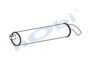 Egzoz Susturucu, E2, 5010537140 Renault Masscott Alusi, Tip:I, - Hobi