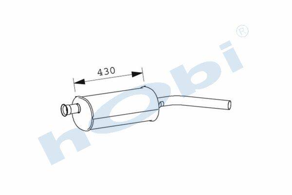 Egzoz Susturucu, E2, 7700739154 Renault Master Alusi, Tip:I, - 2