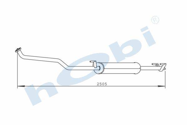 Egzoz Susturucu, E2, 9014900119 Mercedes Sprinter Alusi, Tip:I, - 1